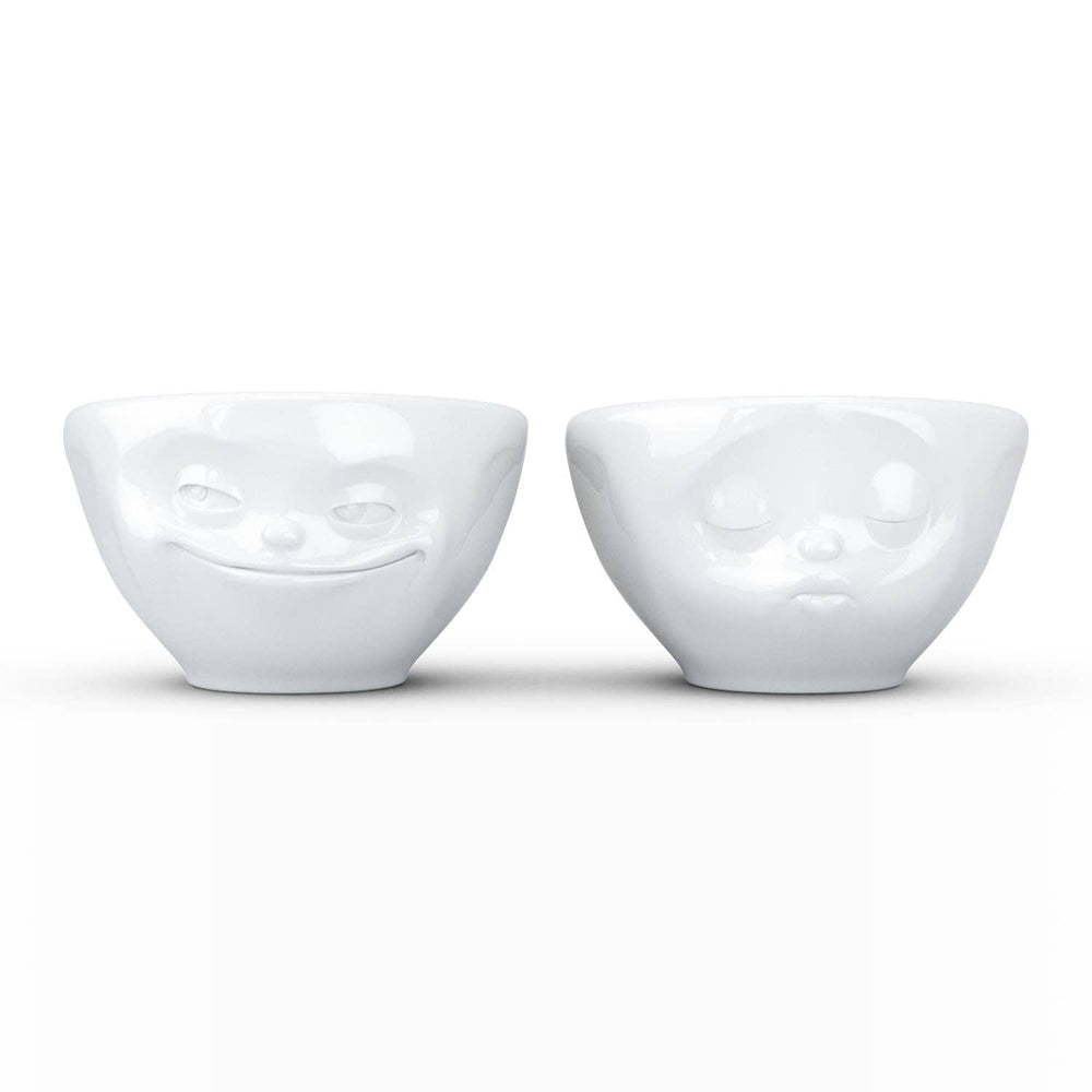 Small Bowl Set No. 1, Grinning & Kissing Face