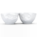 Medium Bowl Set No. 1, Grinning & Kissing Face