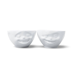 Medium Bowl Set No. 4, Laughing & Winking Face