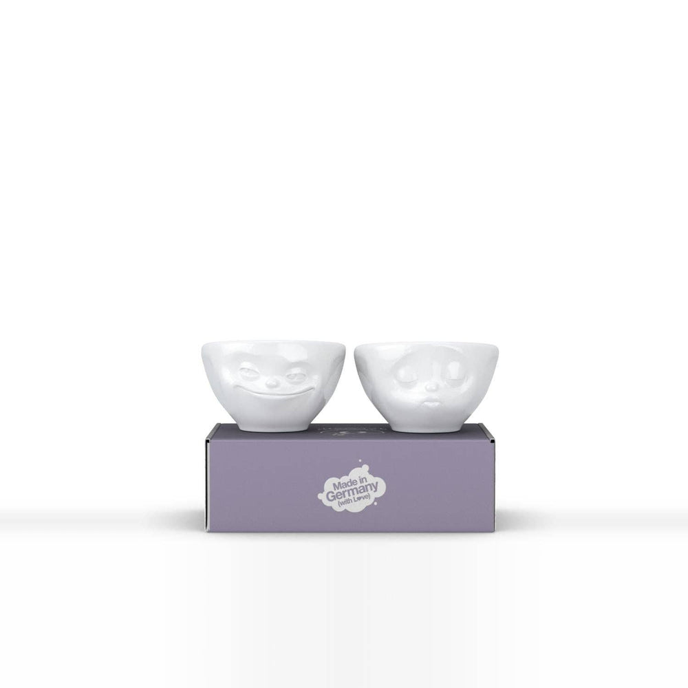 Small Bowl Set No. 1, Grinning & Kissing Face