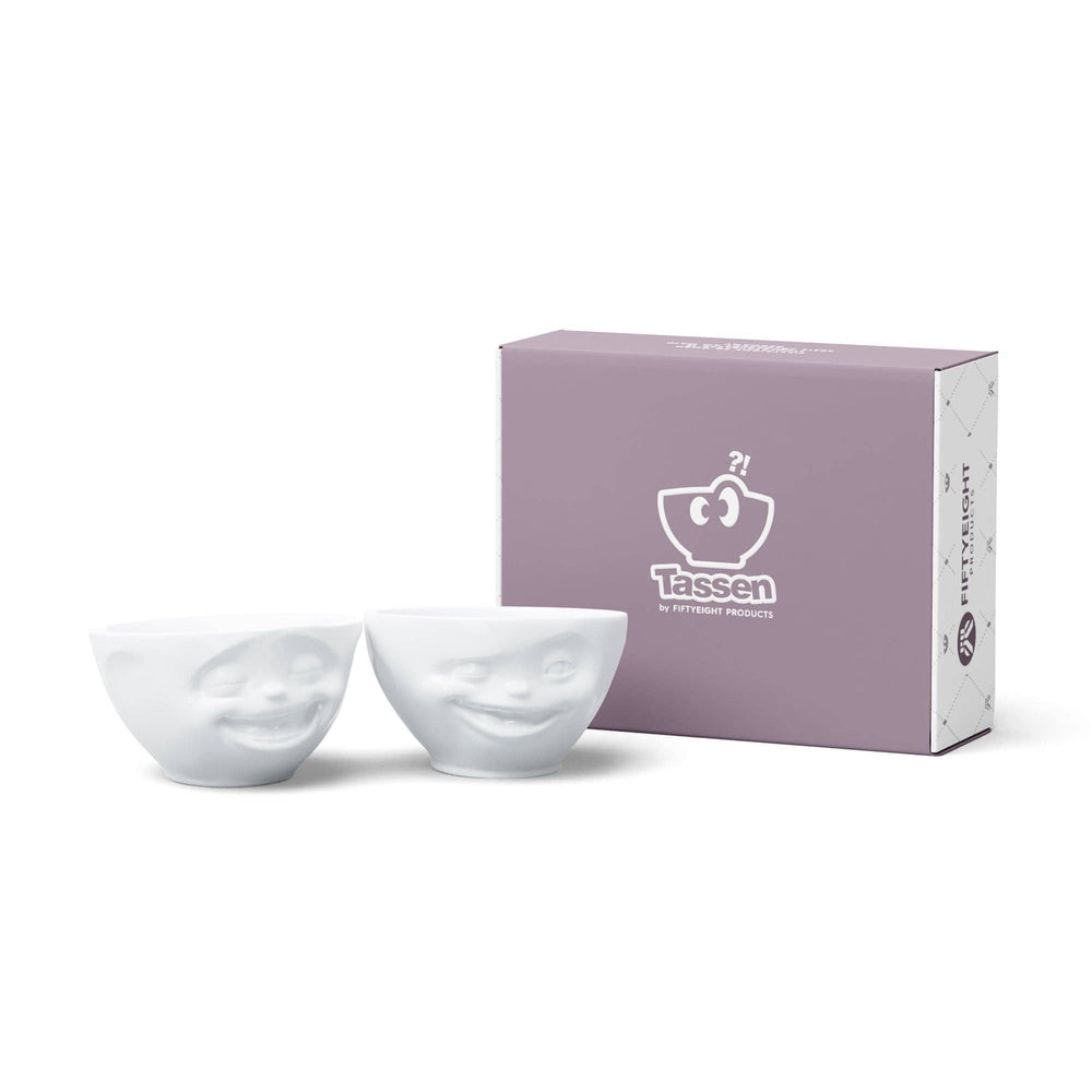 Medium Bowl Set No. 4, Laughing & Winking Face