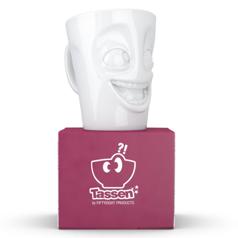 Coffee Mug with Handle, Joking Face