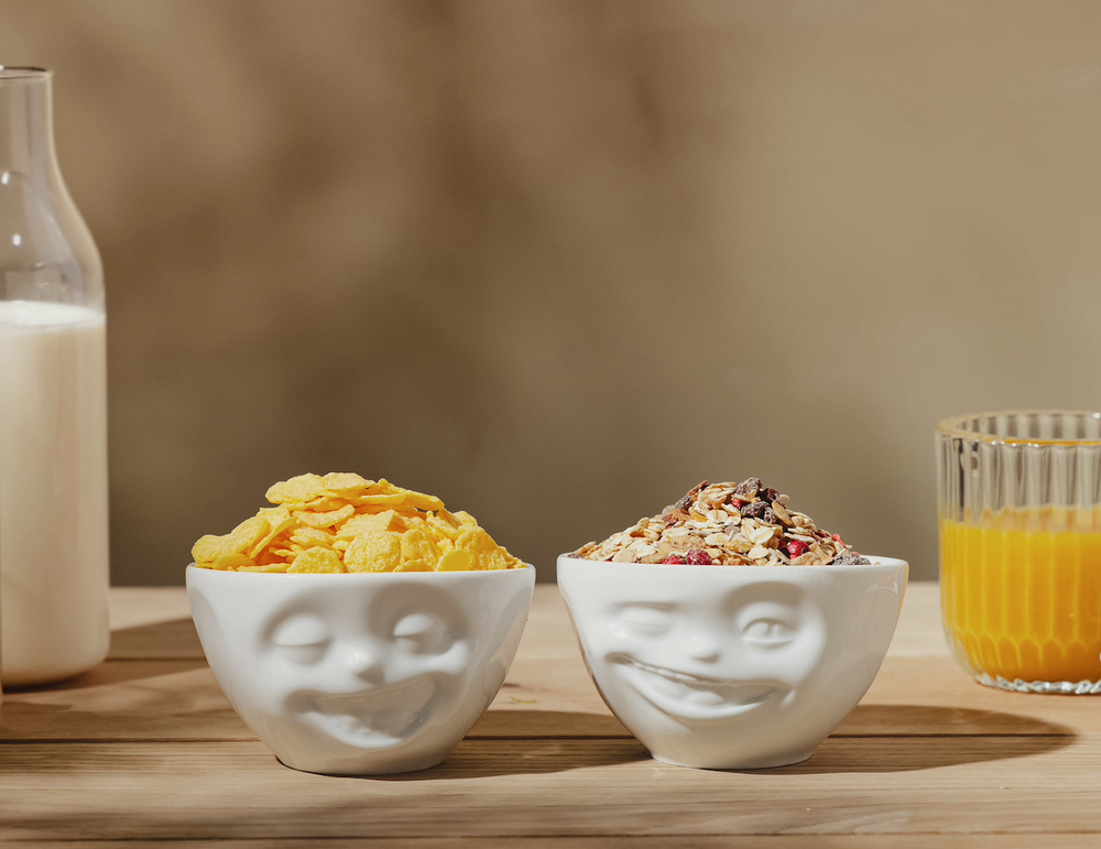 Medium Bowl Set No. 4, Laughing & Winking Face