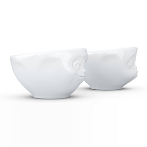 Small Bowl Set No. 1, Grinning & Kissing Face