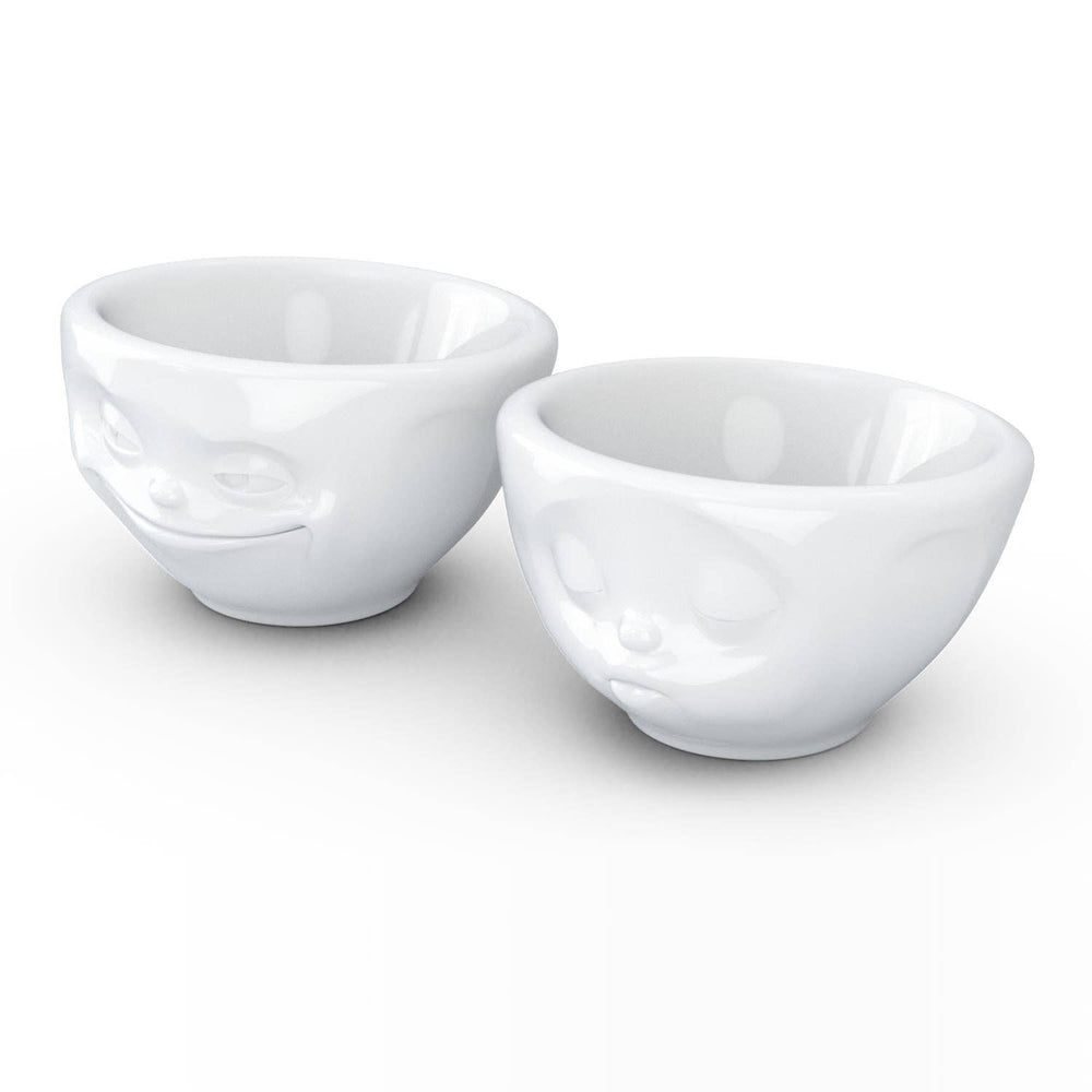 Small Bowl Set No. 1, Grinning & Kissing Face