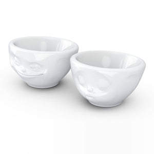 Small Bowl Set No. 1, Grinning & Kissing Face