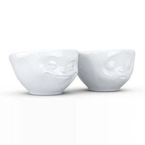 Small Bowl Set No. 1, Grinning & Kissing Face