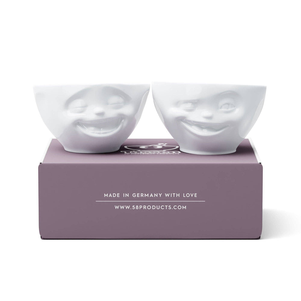 Medium Bowl Set No. 4, Laughing & Winking Face