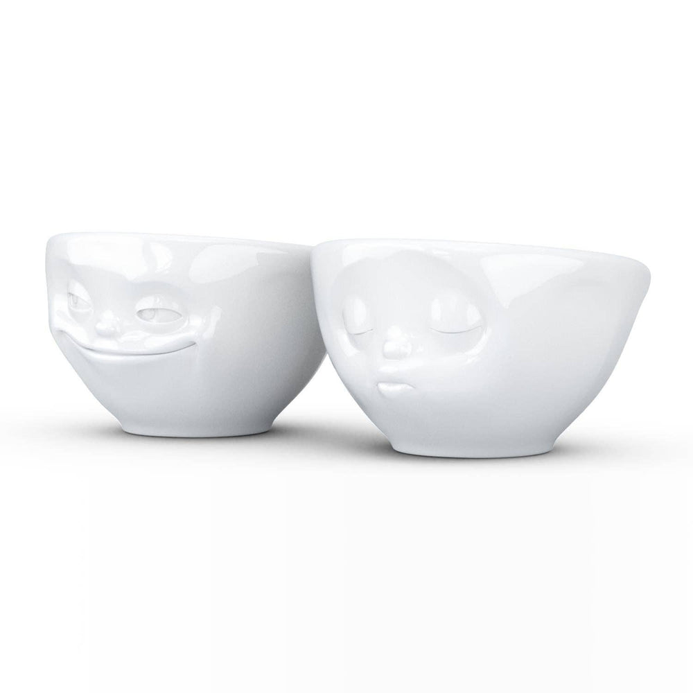 Small Bowl Set No. 1, Grinning & Kissing Face