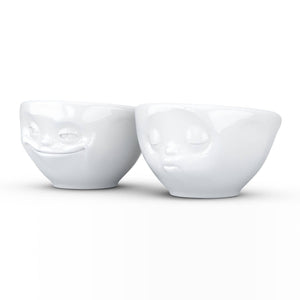 Small Bowl Set No. 1, Grinning & Kissing Face