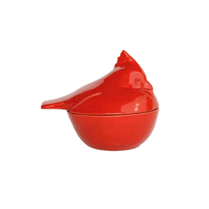 
            
                Load image into Gallery viewer, Lastra Holiday Figural Red Bird Covered Bowl
            
        