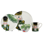 Nutcrackers Green Four-Piece Place Setting