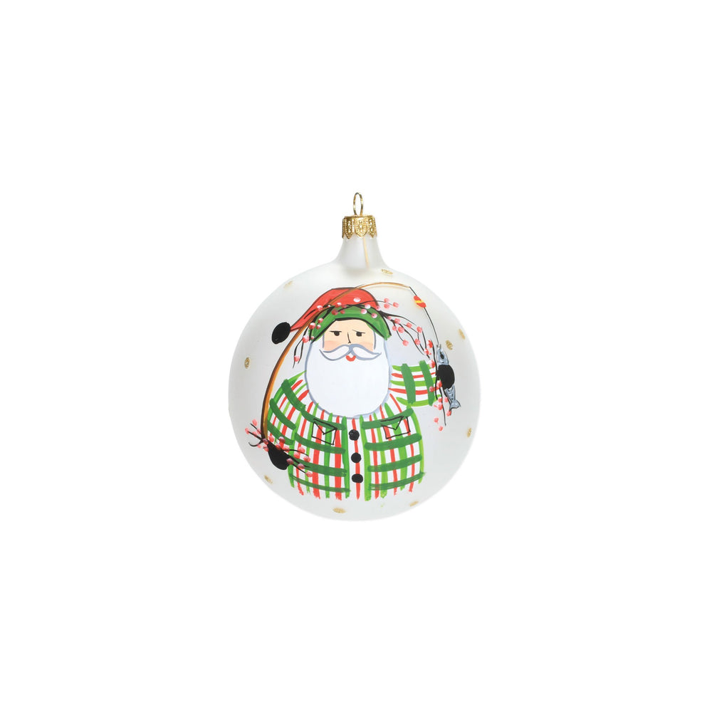 
            
                Load image into Gallery viewer, Old St. Nick Fishing Ornament
            
        
