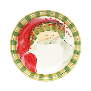 
            
                Load image into Gallery viewer, Old St. Nick Dinner Plate - Striped Hat
            
        