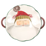 Old St. Nick Handled Scallop Bowl w/ Face