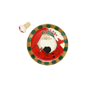 
            
                Load image into Gallery viewer, Old St. Nick Canape Plate w/ Cork Stopper
            
        