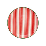 Mistletoe Stripe Salad Plate
