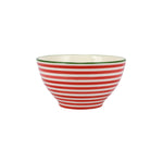 Mistletoe Stripe Cereal Bowl