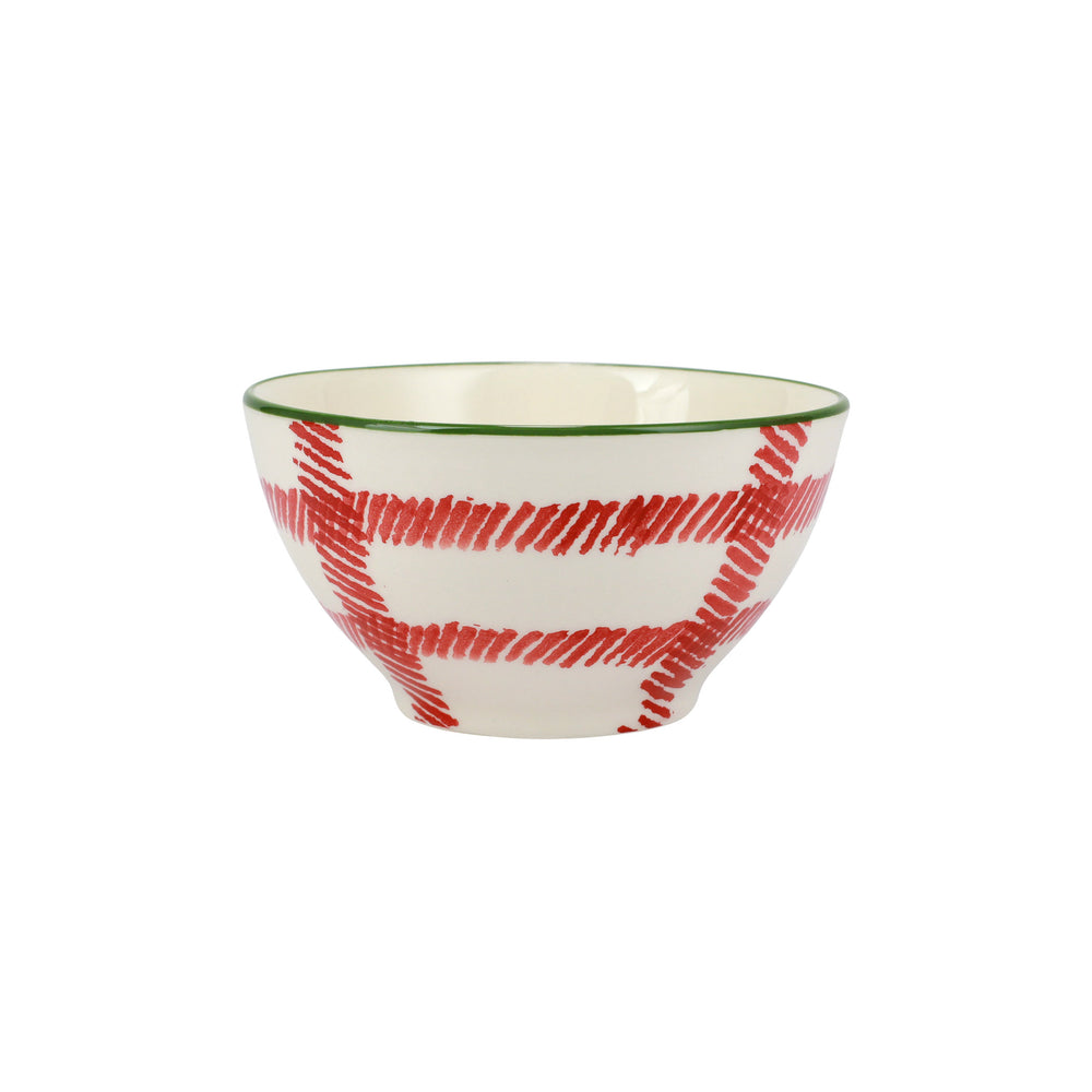 
            
                Load image into Gallery viewer, Mistletoe Plaid Cereal Bowl
            
        