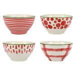 Mistletoe Assorted Cereal Bowls - Set of 4