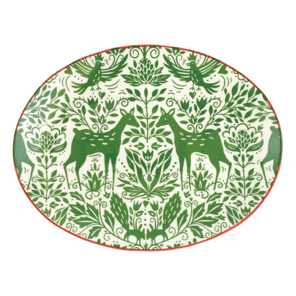 Mistletoe Oval Platter