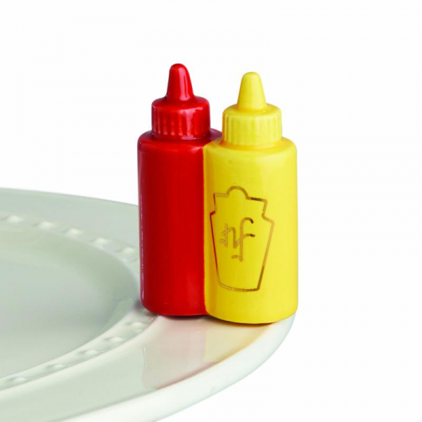 Nora Fleming Mini - Ketchup & Mustard