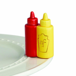 Nora Fleming Mini - Ketchup & Mustard